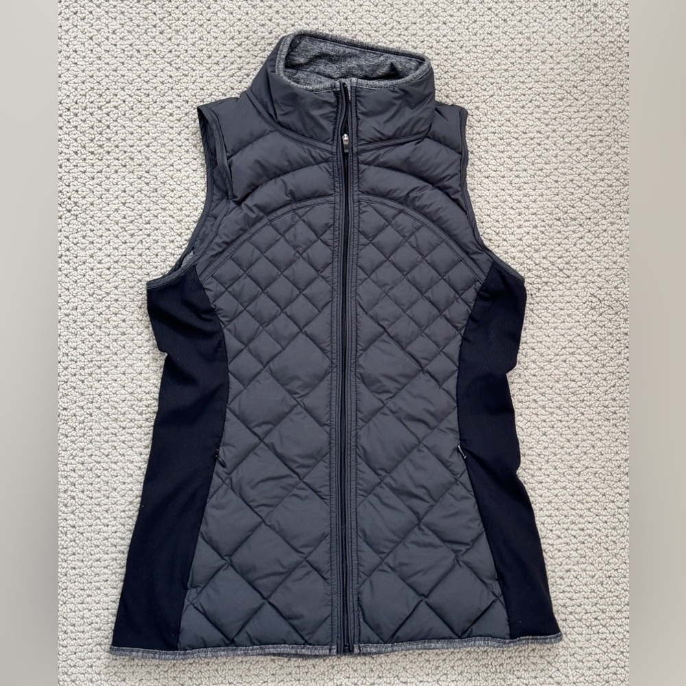 Lululemon Fluff Off Down Vest - Charcoal Grey - Size 12